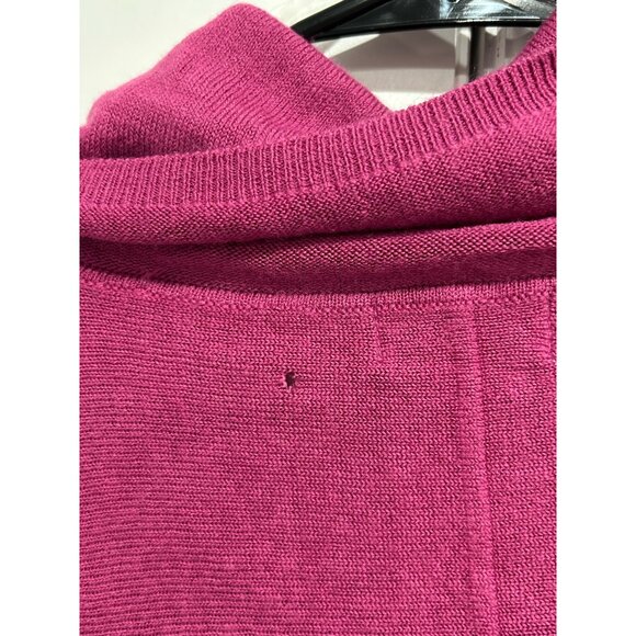Birch NY NWT Womens Fuchsia Cowl Neck Pullover Sweater with Button Details SZ XL - Picture 8 of 10